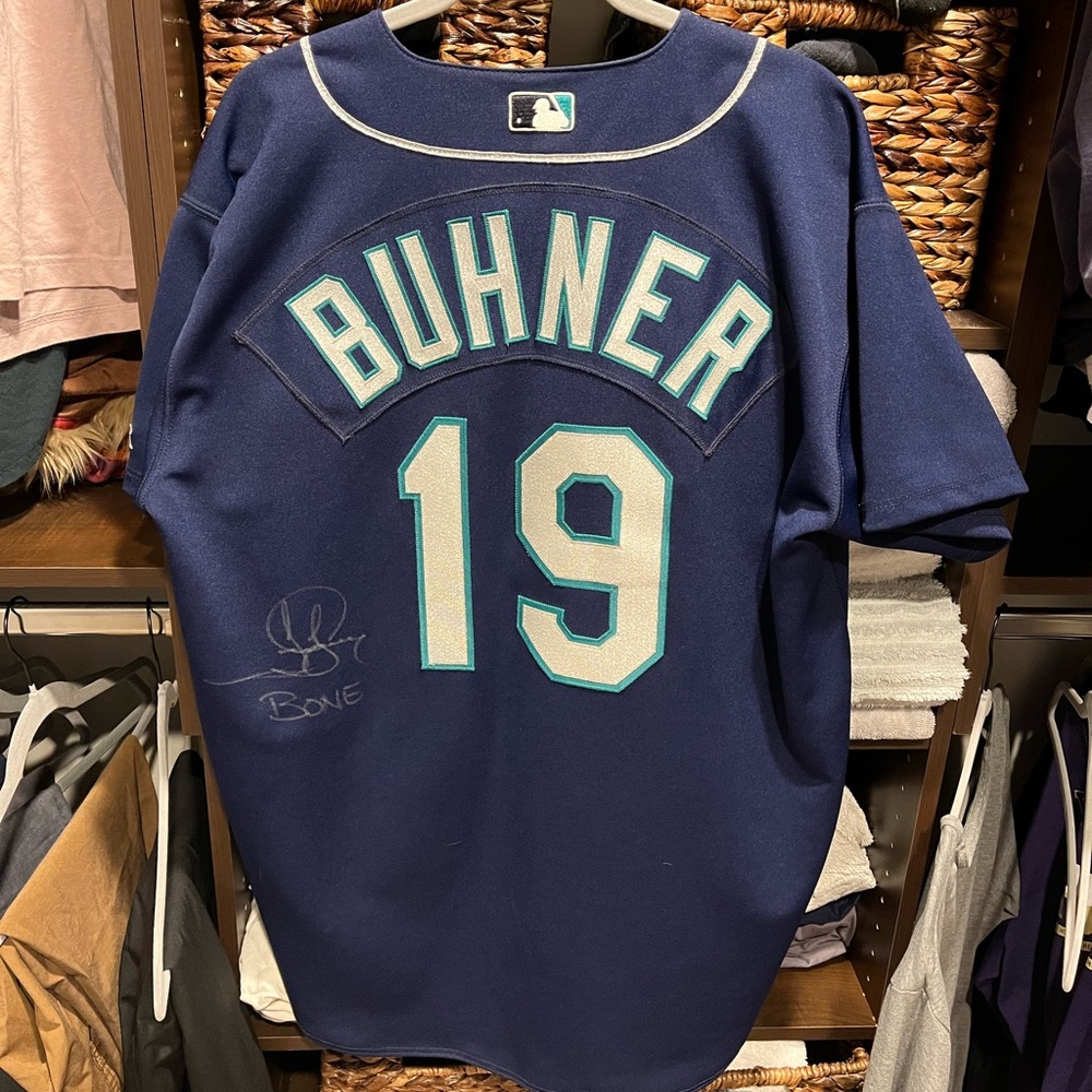 Jay Buhner “BONE” Autographed Seattle Mariners Jersey